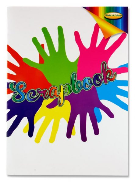 WOC A3 60pg SCRAPBOOK ASST COLOUR PAGES