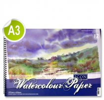 ICON A3 300gsm WIRO WATERCOLOUR PAD 12 SHEETS