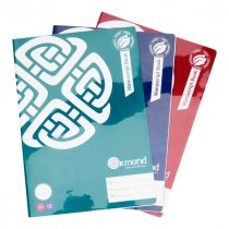 ORMOND A4 120pg MANUSCRIPT BOOK DURABLE COVER BOLD 3 ASST.