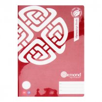 ORMOND A4 120pg MANUSCRIPT BOOK DURABLE COVER BOLD 3 ASST.