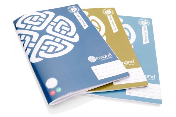 ORMOND A4 160pg MANUSCRIPT BOOK DURABLE COVER