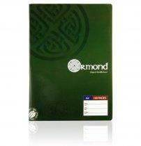 ORMOND PKT.3 A4 160pg MANUSCRIPT BOOK DURABLE COVER