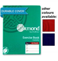 ORMOND 120pg No.11 DURABLE COVER COPY BOOK - BOLD 3 ASST.
