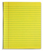 ORMOND 88pg A11 VISUAL MEMORY AID DURABLE COVER COPY BOOK - YELLOW