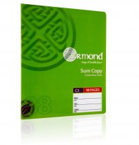 ORMOND 88pg C3 DURABLE COVER SUM COPY BOOK