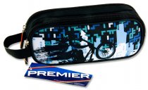 * PREMIER OVAL 2 POCKET PENCIL CASE - BIKING
