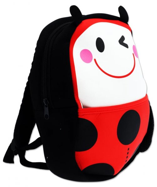 EMOTIONERY NEOPRENE CUTE ANIMAL JUNIOR BACKPACK - LADYBUG
