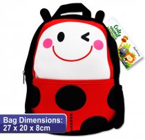 EMOTIONERY NEOPRENE CUTE ANIMAL JUNIOR BACKPACK - LADYBUG
