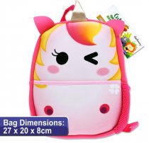 EMOTIONERY NEOPRENE CUTE ANIMAL JUNIOR BACKPACK - UNICORN