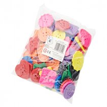 60pce COLOSSAL PLASTIC BUTTONS