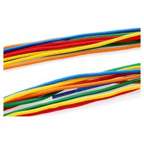PKT.10 1m x 2mm THREADING LACES 5 ASST.