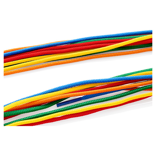 PKT.10 1m x 2mm THREADING LACES 5 ASST.