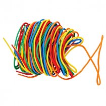 PKT.10 1m x 2mm THREADING LACES 5 ASST.