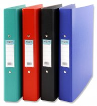PREMIER UNIVERSAL A4 PP RING BINDER BOLD COLOR 4 ASST.