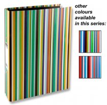 * PREMIER A4 RINGBINDER STRIPE 3 ASST.