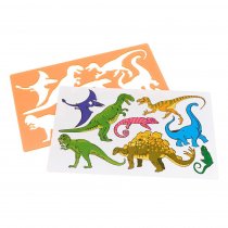 CRAFTY BITZ 185x265mm STENCIL - DINOSAUR