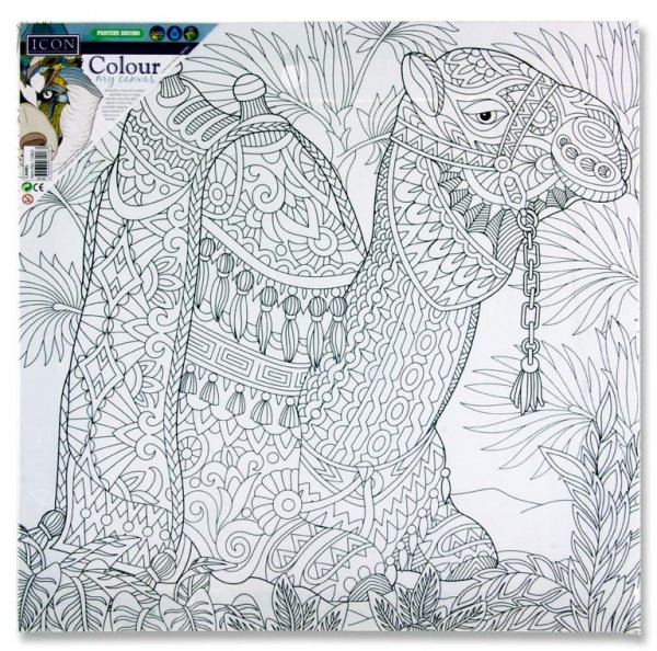 ICON 300x300mm COLOUR MY CANVAS - CAMEL