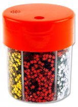 ICON 6 PART GLITTER SHAKER - STARS