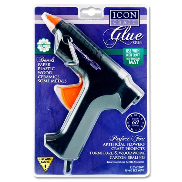 ICON CRAFT HOT MELT LARGE GLUE GUN - BLACK