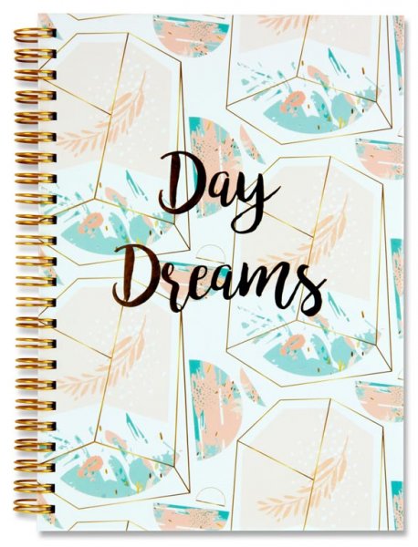 I LOVE STATIONERY A5 160pg WIRO NOTEBOOK - DAY DREAMS
