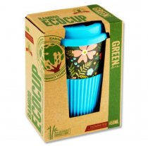 PREMIER GREEN LINE 15oz/450ml BAMBOO COFFEE ECOCUP - FLORAL