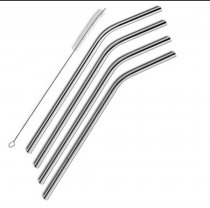 PREMIER UNIVERSAL CARD 4 CURVED STAINLESS STEEL ECO STRAWS