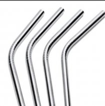 PREMIER UNIVERSAL CARD 4 CURVED STAINLESS STEEL ECO STRAWS