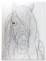 ICON 615x455mm GIANT COLOURING PAD - 10 DRAWINGS