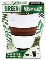 GREEN LINE 12oz COLLAPSIBLE CUP - BROWN