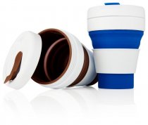 GREEN LINE 12oz COLLAPSIBLE CUP - BROWN