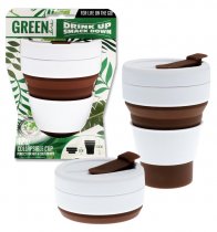 GREEN LINE 12oz COLLAPSIBLE CUP - BROWN