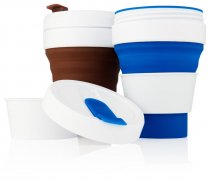 GREEN LINE 12oz COLLAPSIBLE CUP - NAVY