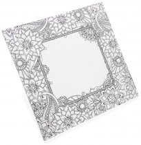 ICON 300x300mm COLOUR MY CANVAS - FLORAL FRAME