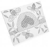 ICON 300x250mm COLOUR MY CANVAS - BEE HIVE