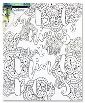 ICON 300x250mm COLOUR MY CANVAS - MIND BELIEVES