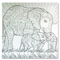 ICON 500x500mm COLOUR MY CANVAS - ELEPHANT