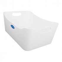 PREMIER UNIVERSAL 340x225x140mm STORAGE BASKET LARGE - WHITE