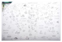 ICON 400x600mm COLOUR MY CANVAS - WORLD MAP