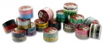 * ICON CRAFT PKT.2 15mm x 10m ROLLS WASHI TAPE 16 ASST. CDU