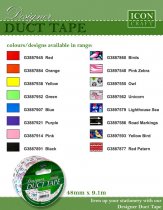 * ICON CRAFT DESIGNER DUCT TAPE 48mm x 9m - ORANGE