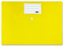 PREMIER OFFICE A4 BUTTON DOCUMENT WALLETS - BRIGHT