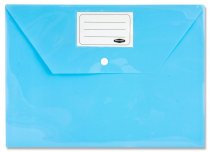 PREMIER OFFICE A4 BUTTON DOCUMENT WALLETS - BRIGHT